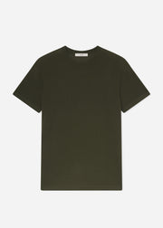 Relaxed Tee in Fine Cashmere - Olive - CO Collections